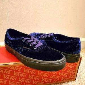 Blue Velvet Authentic Vans
